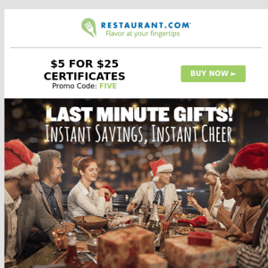 Psst... Restaurant. Need a last-minute gift?