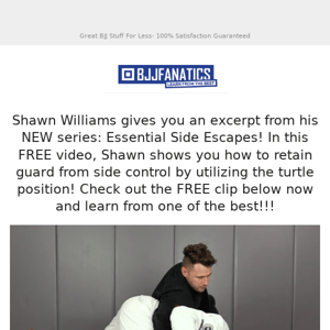 FREE Technique!  Shawn Williams gifts you a FREE technique from his NEW instructional!