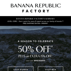 Something Special: 50% off + an extra 15% is exclusively yours