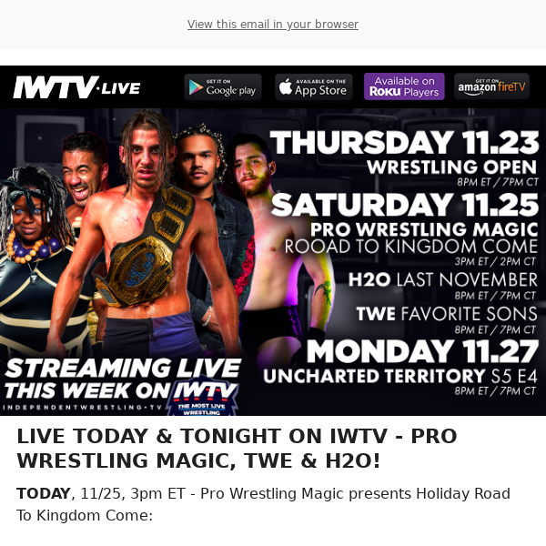 IWTV on Instagram: It's Turbo Graps Day! Action starts at 12pm CST &  continues at 4pm CST. Keep it locked on IWTV!