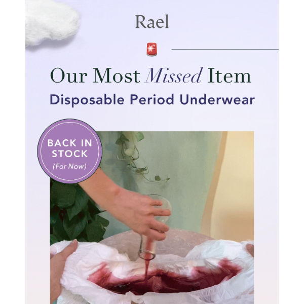 BACK IN STOCK: Disposable Period Underwear 😮 - Rael