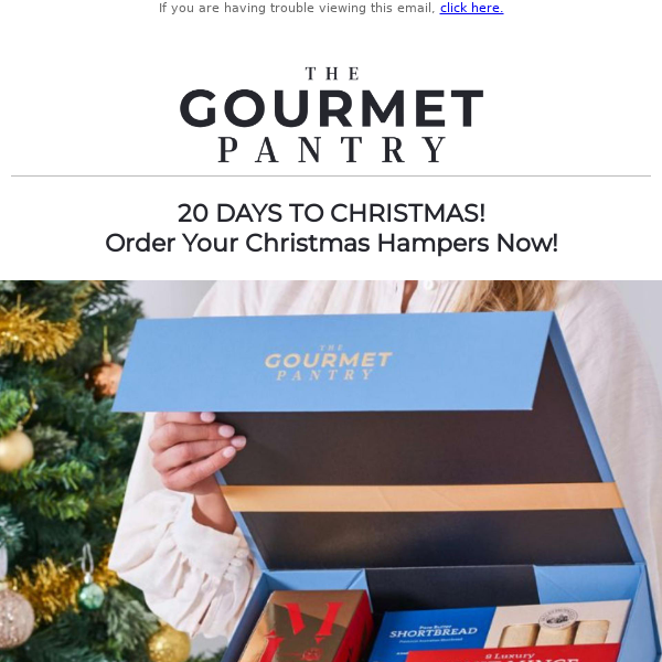 20 Days to Christmas: Order Your Gourmet Hampers Now