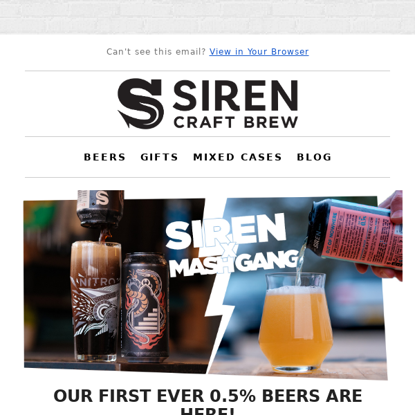 Try the First Ever Low Alcohol Siren Beer!