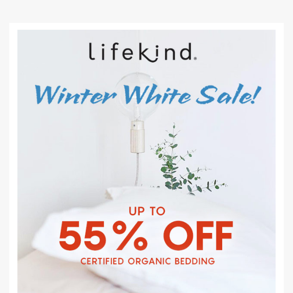 ❄️ Sleep Well & SAVE: Winter White Sale!