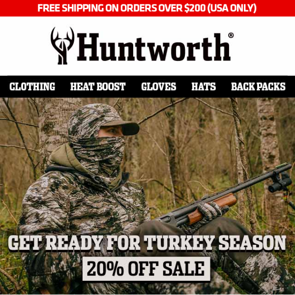 Clothing for Cold Turkey Hunts – Shop the 20% off Sale