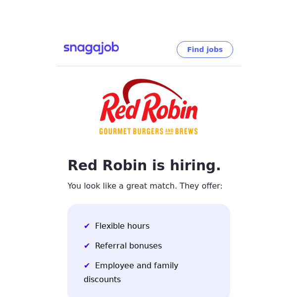 Red Robin is Hiring Near You