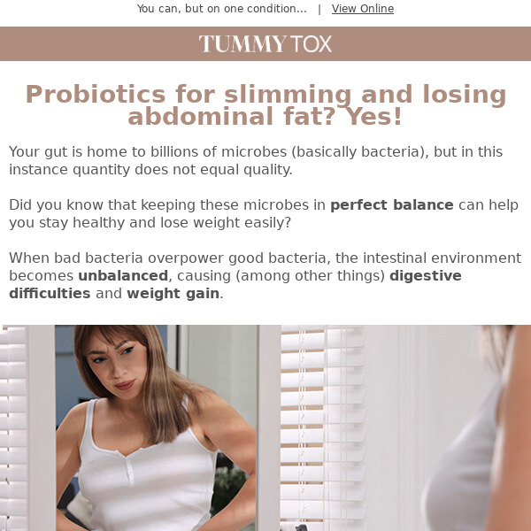 Slim your tummy with probiotics? 🤨