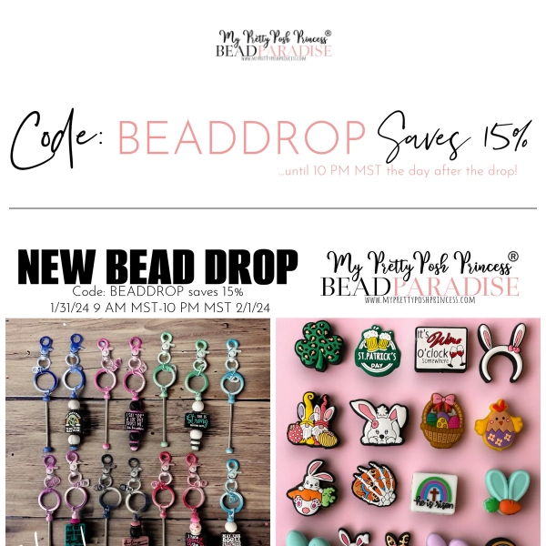 New Beadable Keychain Bars, Badge Reels & Focals!