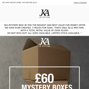 5 ITEMS FOR £60 - MYSTERY BOX  📦