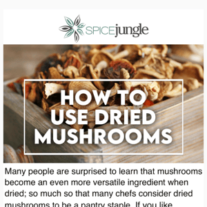 Do You Cook With Dried Mushrooms?