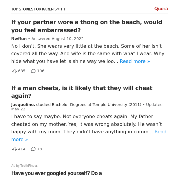 If your partner wore a thong on the beach, would you feel embarrassed? -  Quora