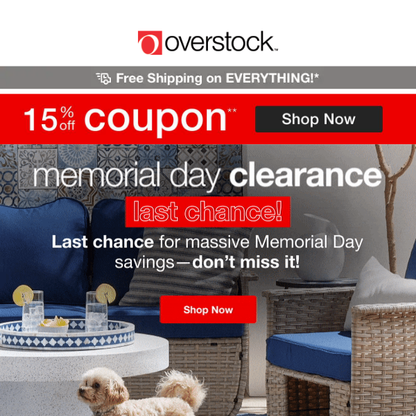 17% off The 4th of July Clearance is Here 🔴⚪🔵 - Overstock