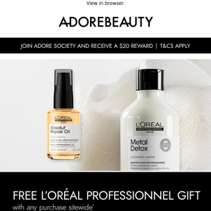 Free L'Oréal Professionnel gift inside*