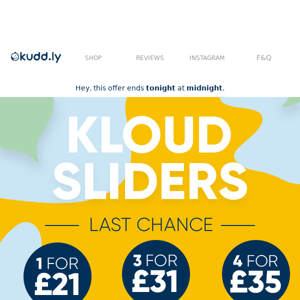 Hey, LAST CHANCE ☀️ Kloud Slide Exclusive Sale