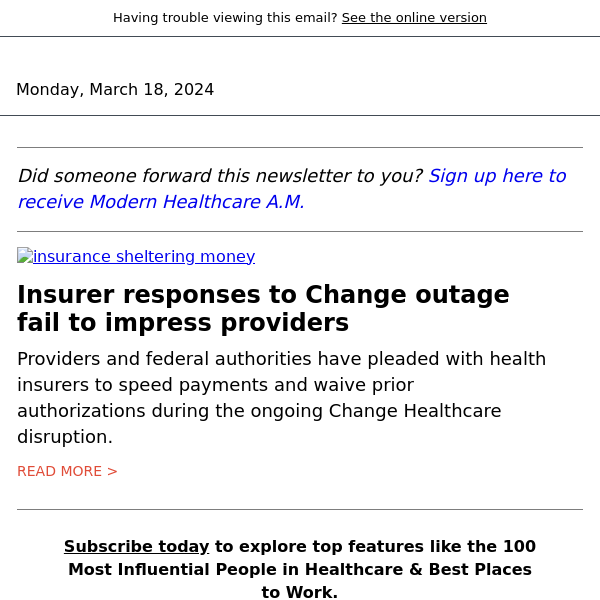 Providers: Insurers' Change responses not enough