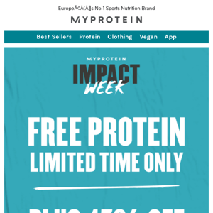 FREE PROTEIN | Limited time only ⚡
