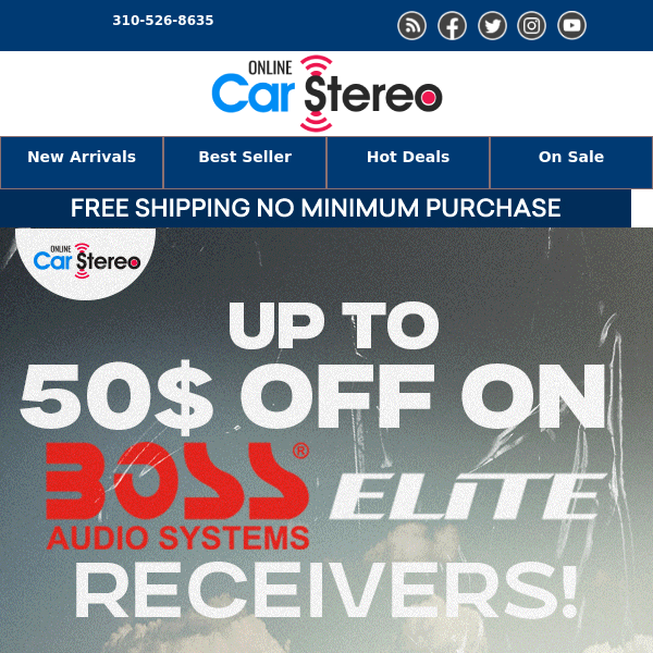 Save up to 50$ OFF on Boss Elite Receivers!