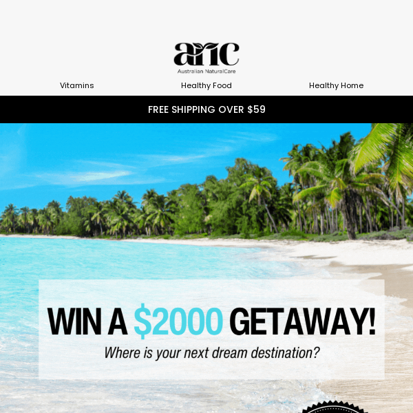 🏖️Win a $2000 Getaway bc!