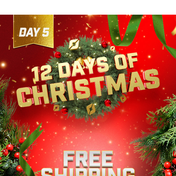 [Day 5] FREE Shipping – Extended! 🚚