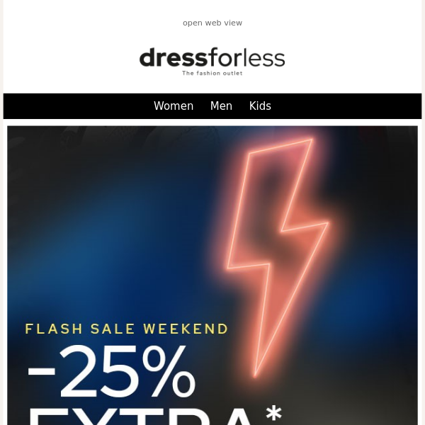 ⚡ FLASH SALE: 25% on everything ⚡