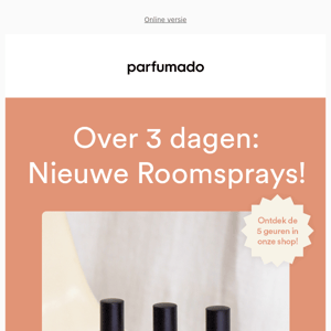 Nieuw! Roomsprays 30ml 👀