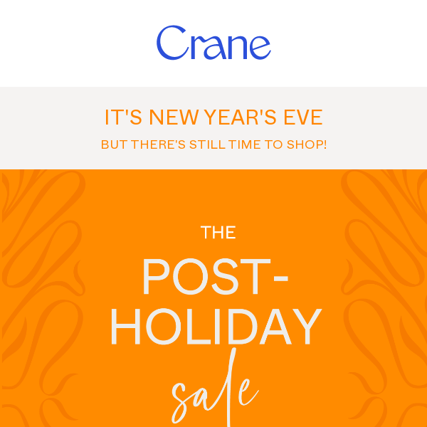 Stay In & Shop So You Don't Miss Our Post-Holiday Sale!