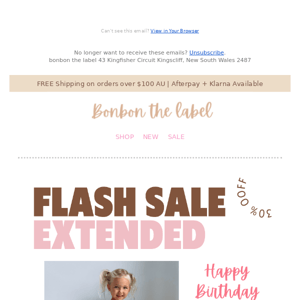FLASH SALE - EXTENDED 💫