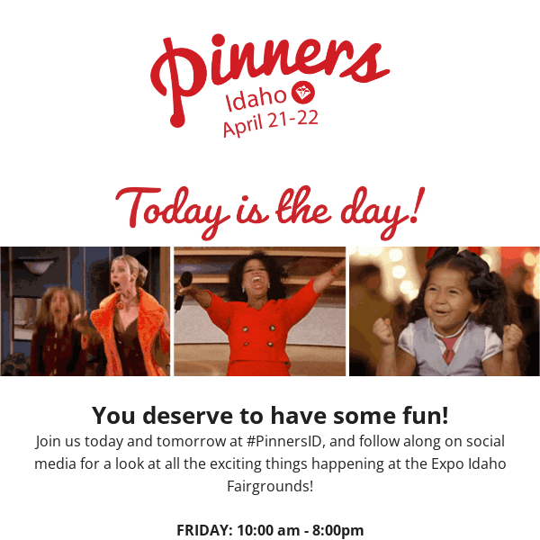 Pinners starts now! 📍🥳