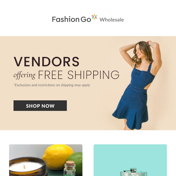 Vendors Offering Free Shipping