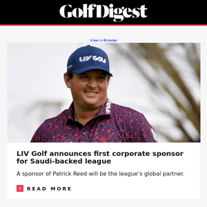 LIV Golf finally has its first sponsor