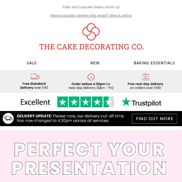 5% Off The Cake Decorating Co DISCOUNT CODE: (3 ACTIVE) Oct 2024