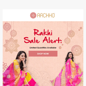 Rakhi Sale! Up to 70% OFF