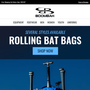 Rolling Bat Bags in Several Styles are Here!