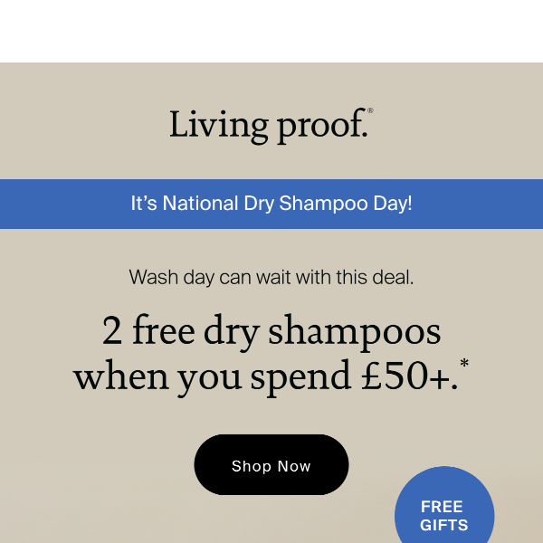 It's National Dry Shampoo Day 🥳