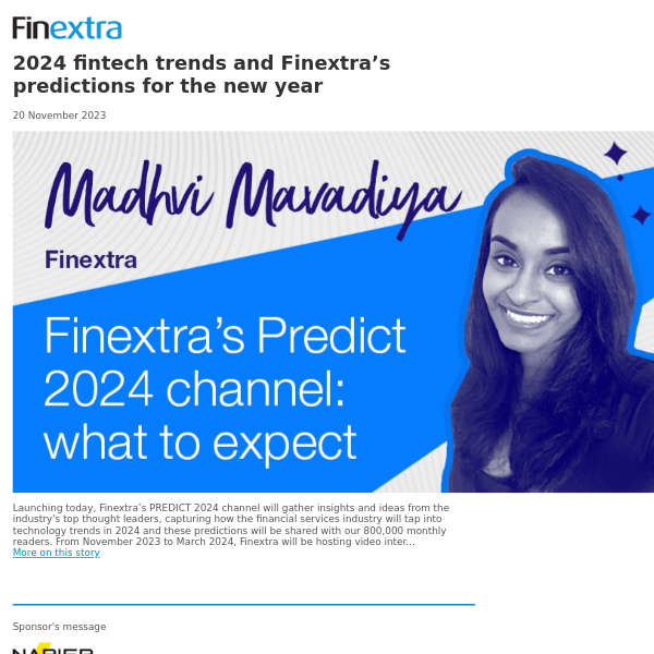 Finextra News Flash: 2024 fintech trends and Finextra’s predictions for the new year