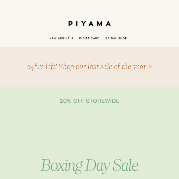 BOXING DAY SALE • FINAL DAY 💫