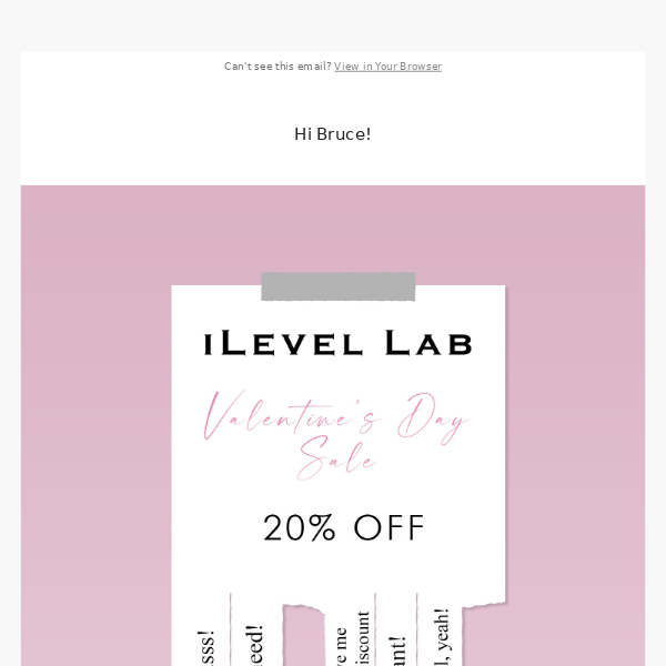 20% OFF SALE! Happy Valentine's Day 💝