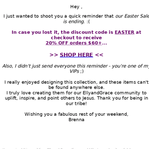 The Easter Sale is Ending 😥