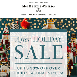 IT’S ON – After-Holiday Sale