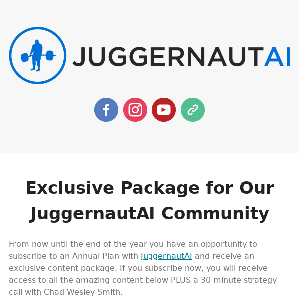 A Special JuggernautAI Deal Just for YOU!