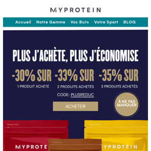 Jusq'à -35% quand vous achetez 3 produits!!🤑