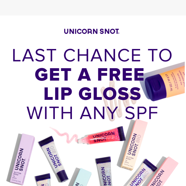 Last Chance To Get a Free Lip Gloss