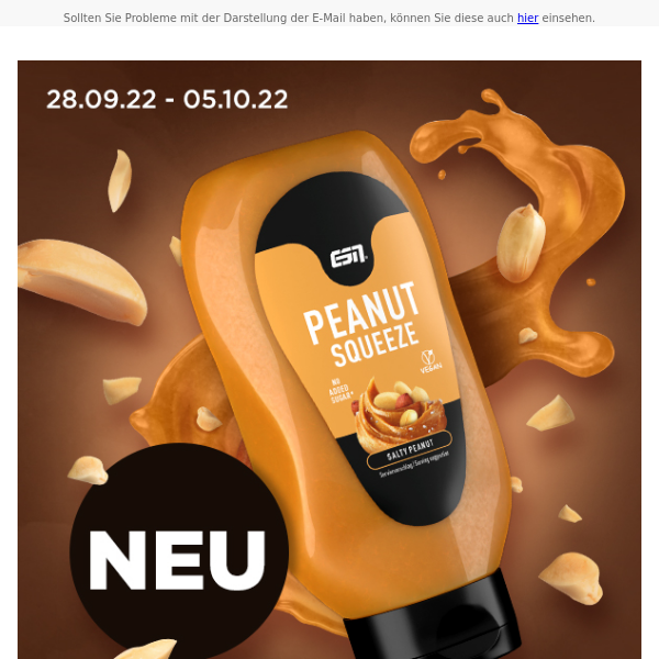 24 Stunden SALE auf ESN Designer Bar Boxen + 20% auf ESN Proteine und Aminos