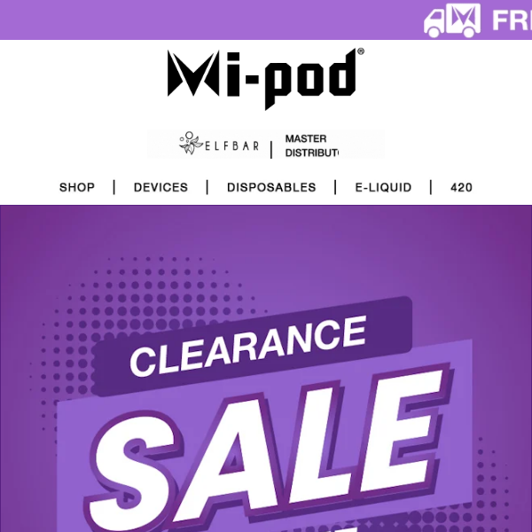 Mi-Pod Online | 30% Off Clearance | Ends 1-29-23 at Midnight