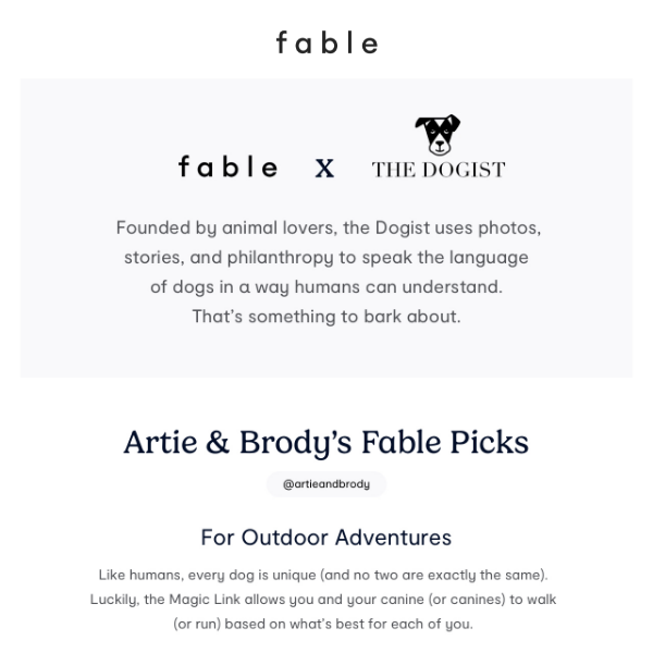 Fable x The Dogist