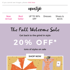 FASHION MUST HAVES! 20% OFF Fall Styles 🍂