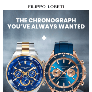 Take home TWO Chronographs by spending for ONE