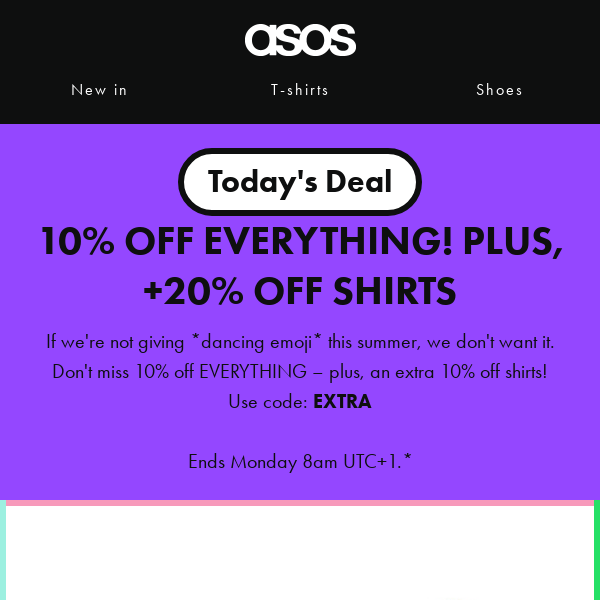 10% off everything! 👏