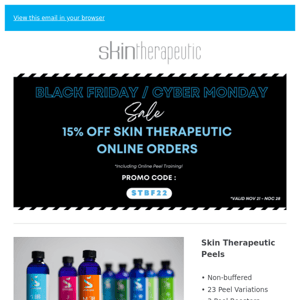 Skin Therapeutic Black Sale Friday Starts Today!