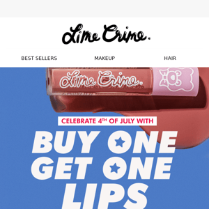 Celebrate with Buy One, Get One Lips